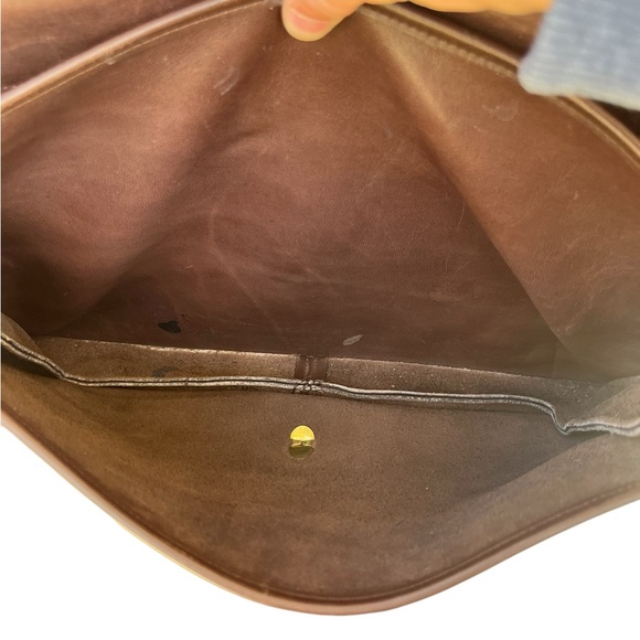 Vintage Coach 5180 Metropolitan Briefcase Bag Messenger Mahogany Brown Leather - Picture 15 of 16